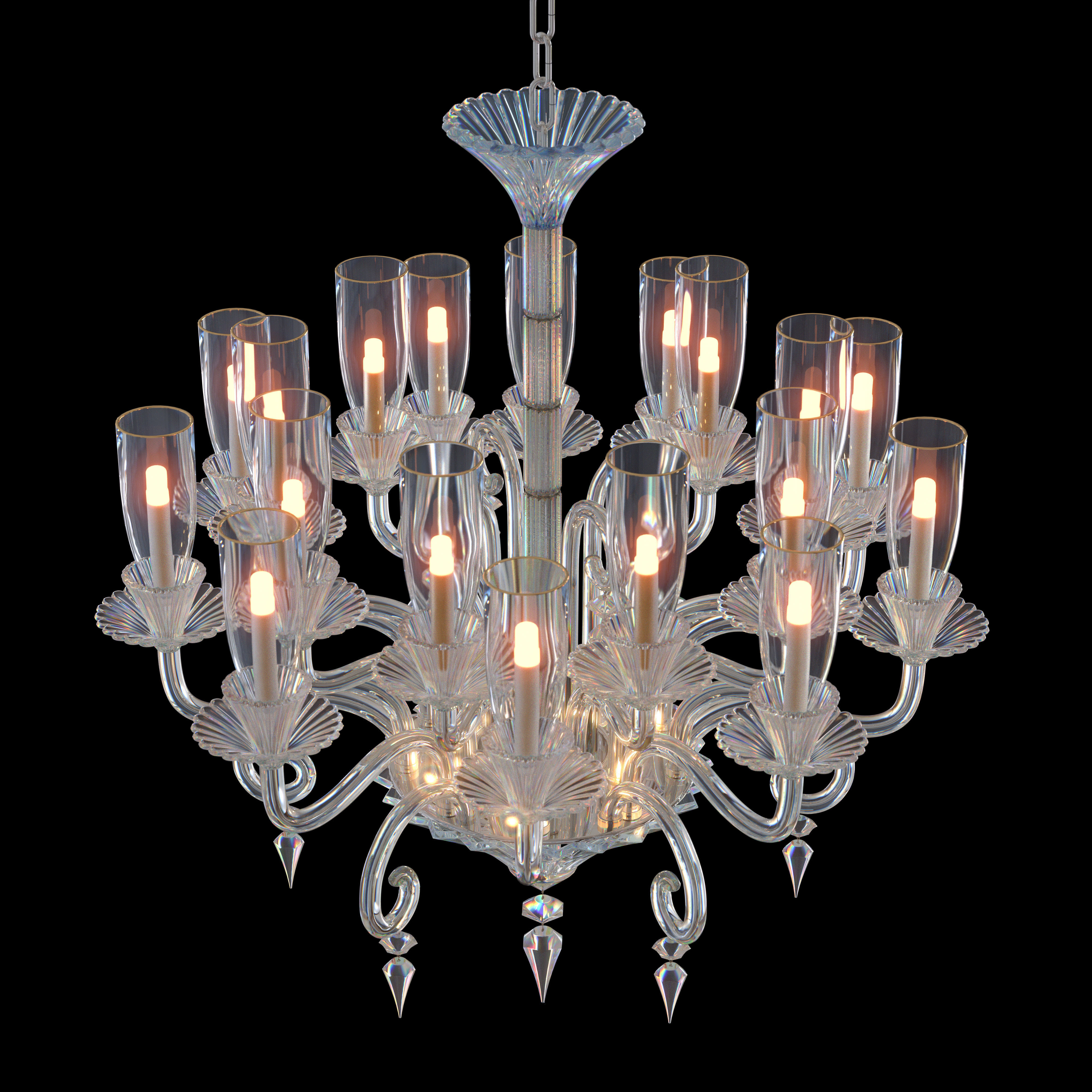  MILLE NUITS CHANDELIER 18L HSH 3D model_2