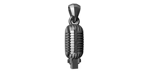 Microphone Classic pendant 3D print model