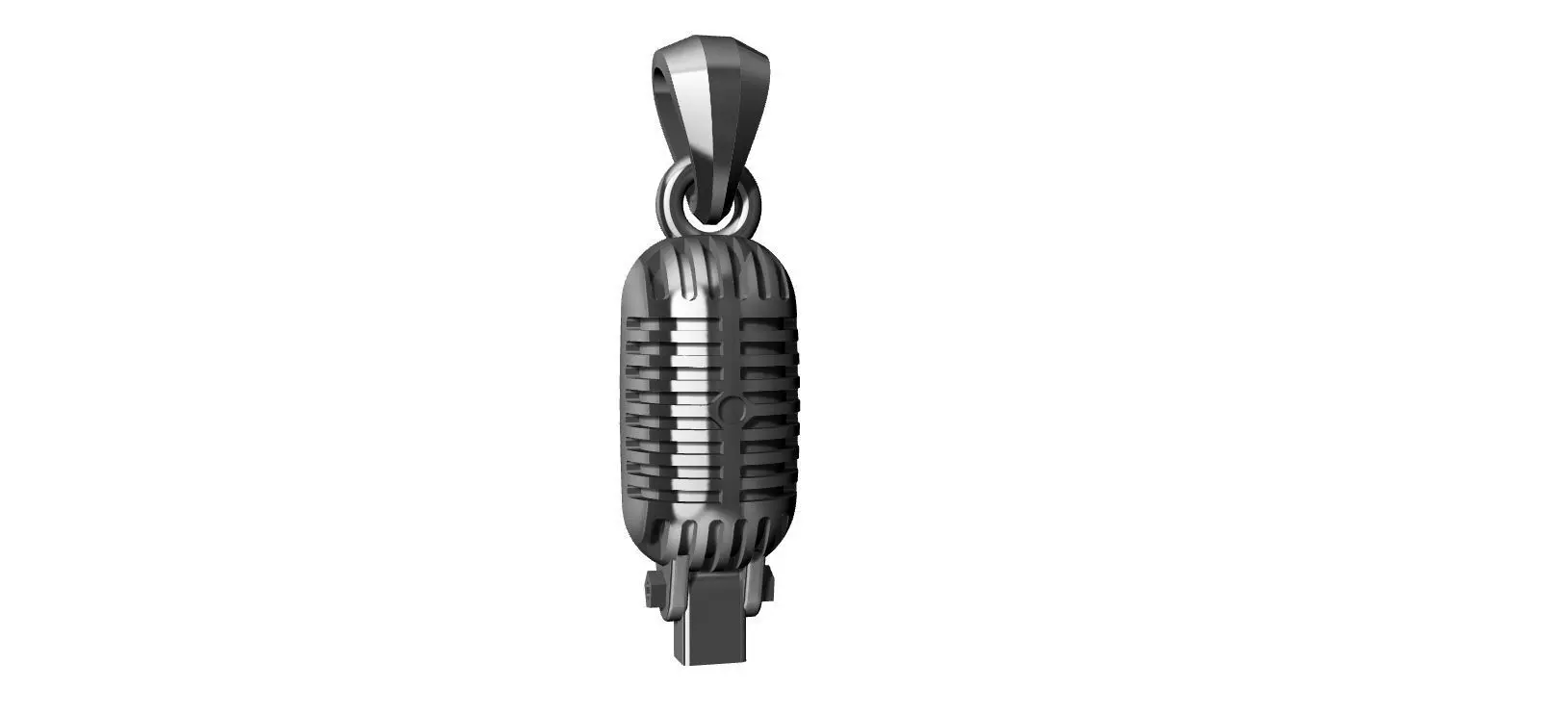Microphone Classic pendant 3D print model