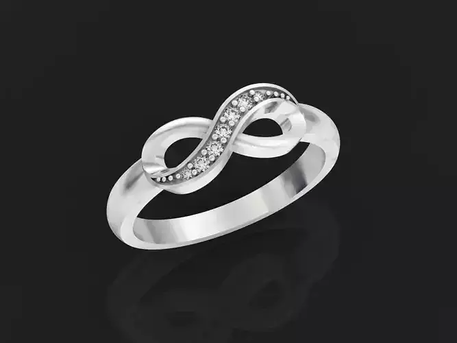 infinity ring with stones