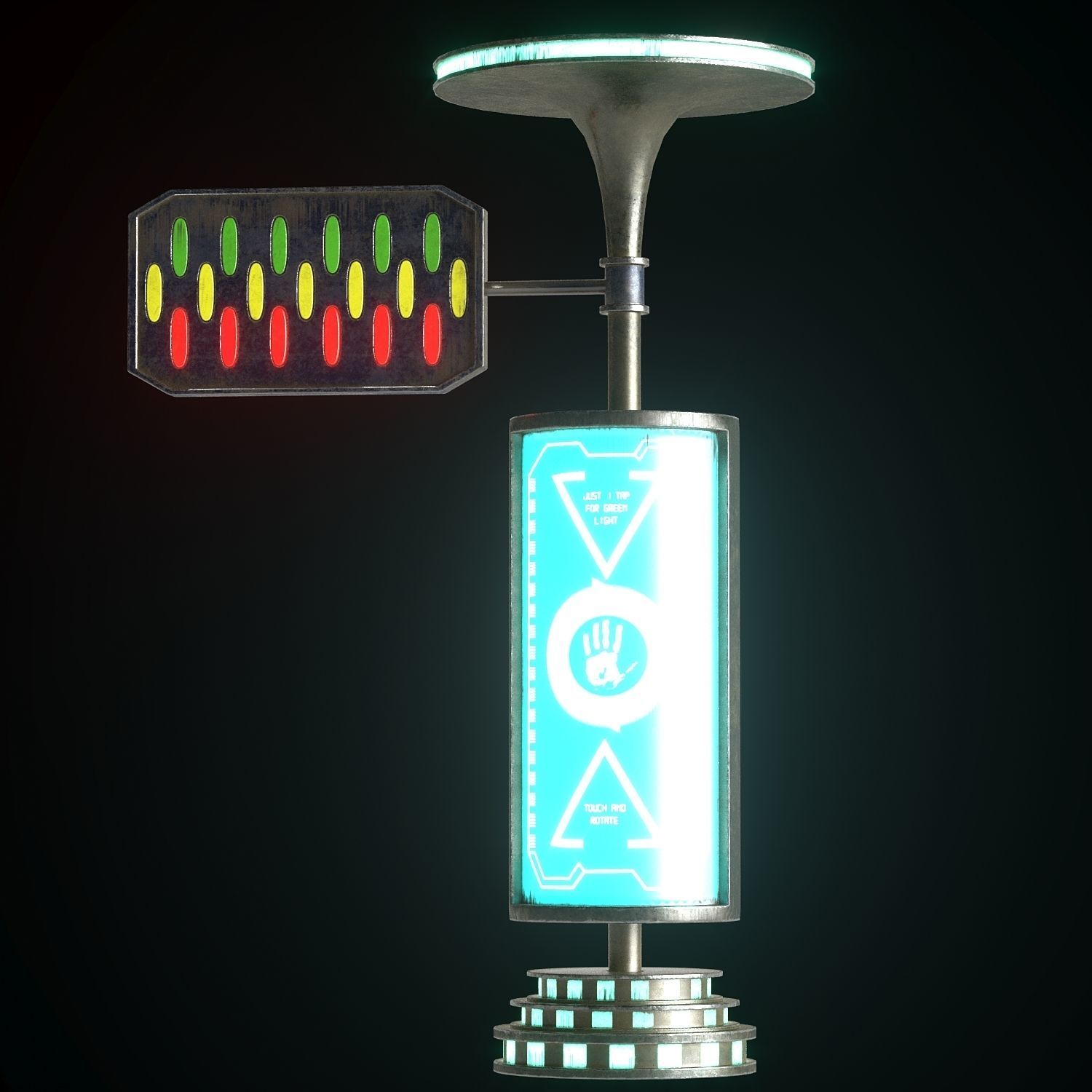 20 Scifi Urban Kitbash Vol 1 Low-poly 3D model_1