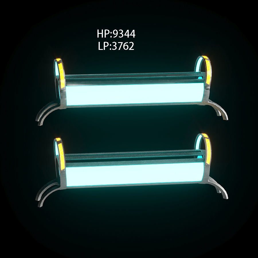 20 Scifi Urban Kitbash Vol 1 Low-poly 3D model_2