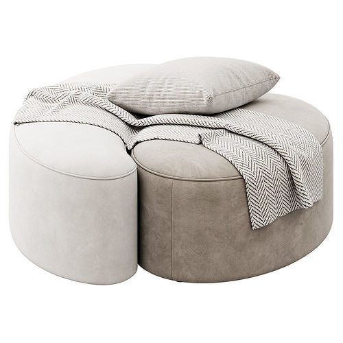 Goa Poufs by ETRO Home Interiors 3D model 4