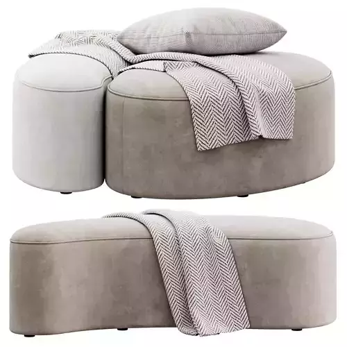 Goa Poufs by ETRO Home Interiors 3D model