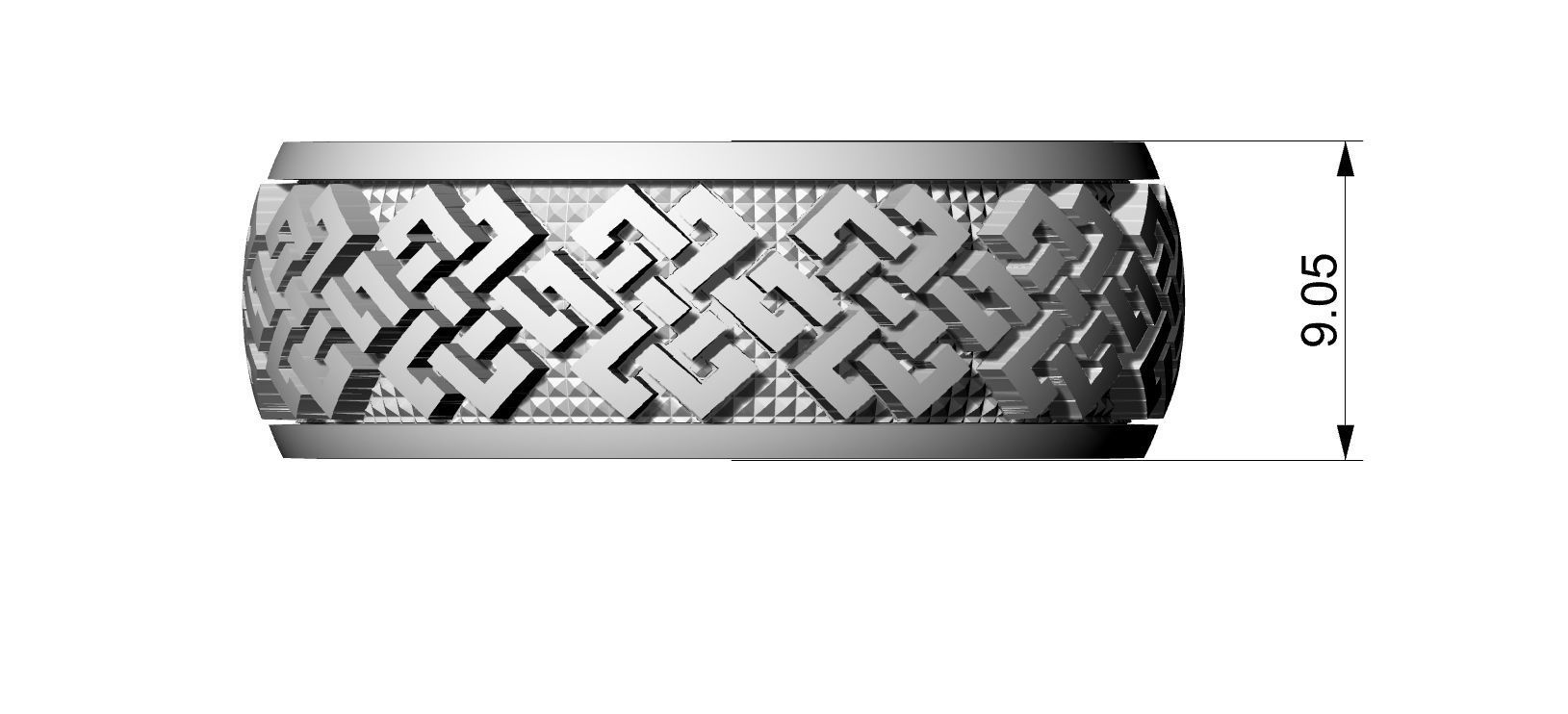 Endless Knot Ring 3D print model_6