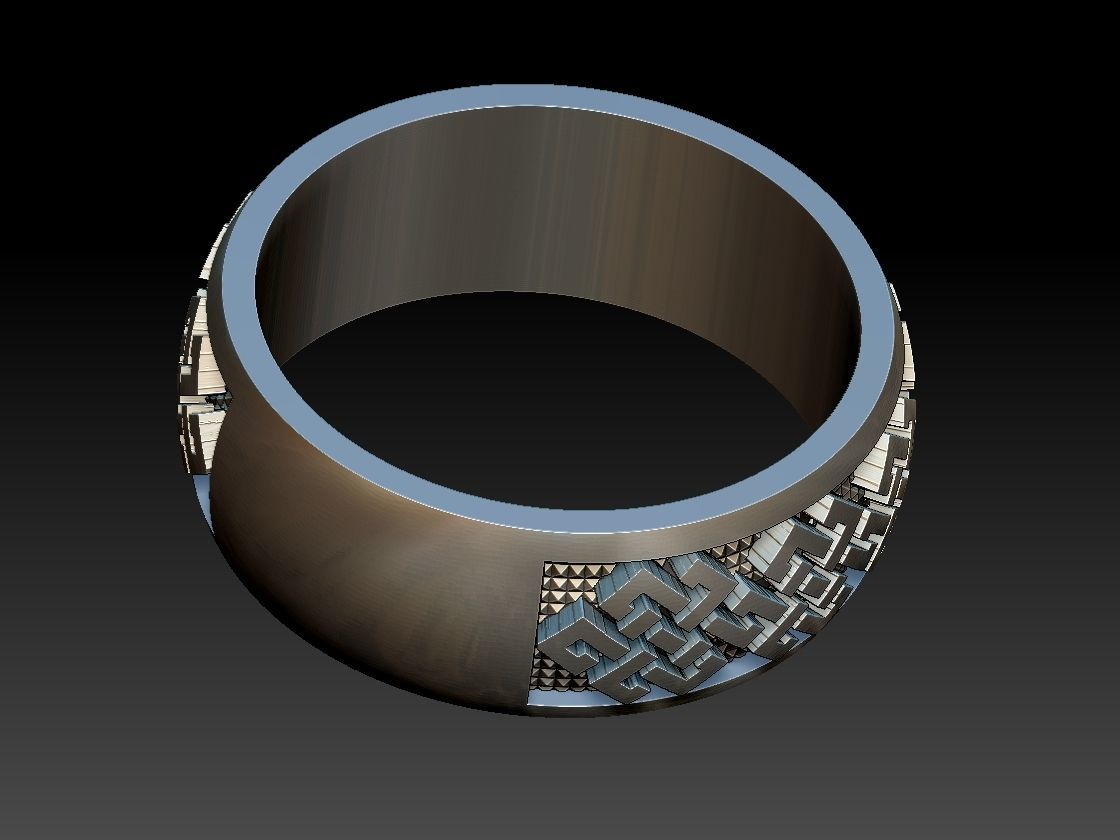 Endless Knot Ring 3D print model_7