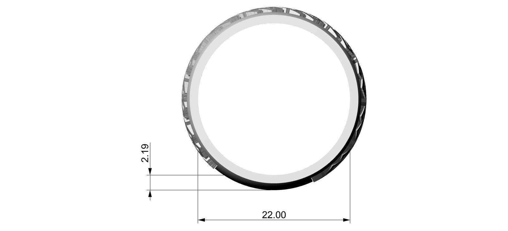 Endless Knot Ring 3D print model_5
