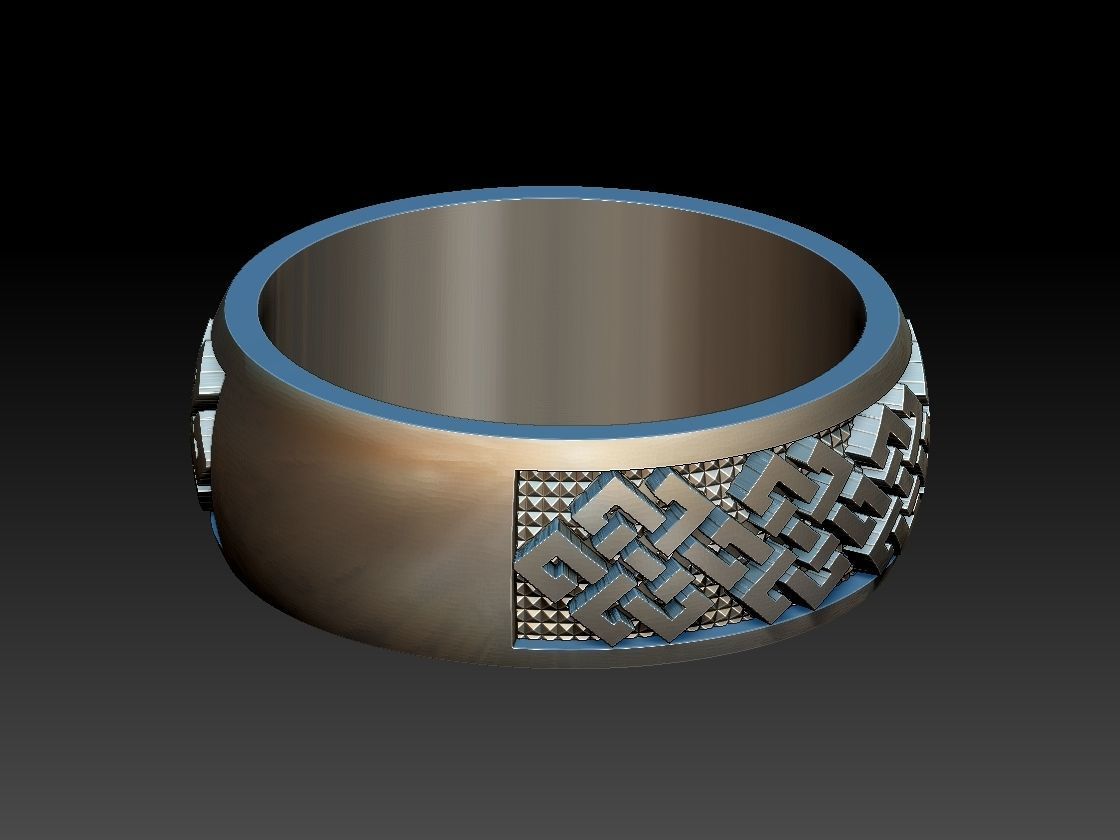 Endless Knot Ring 3D print model_19