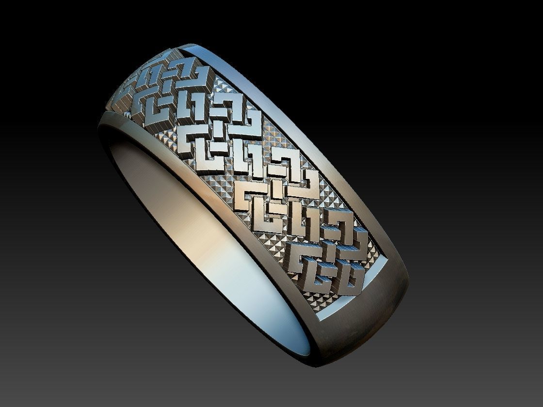 Endless Knot Ring 3D print model_3