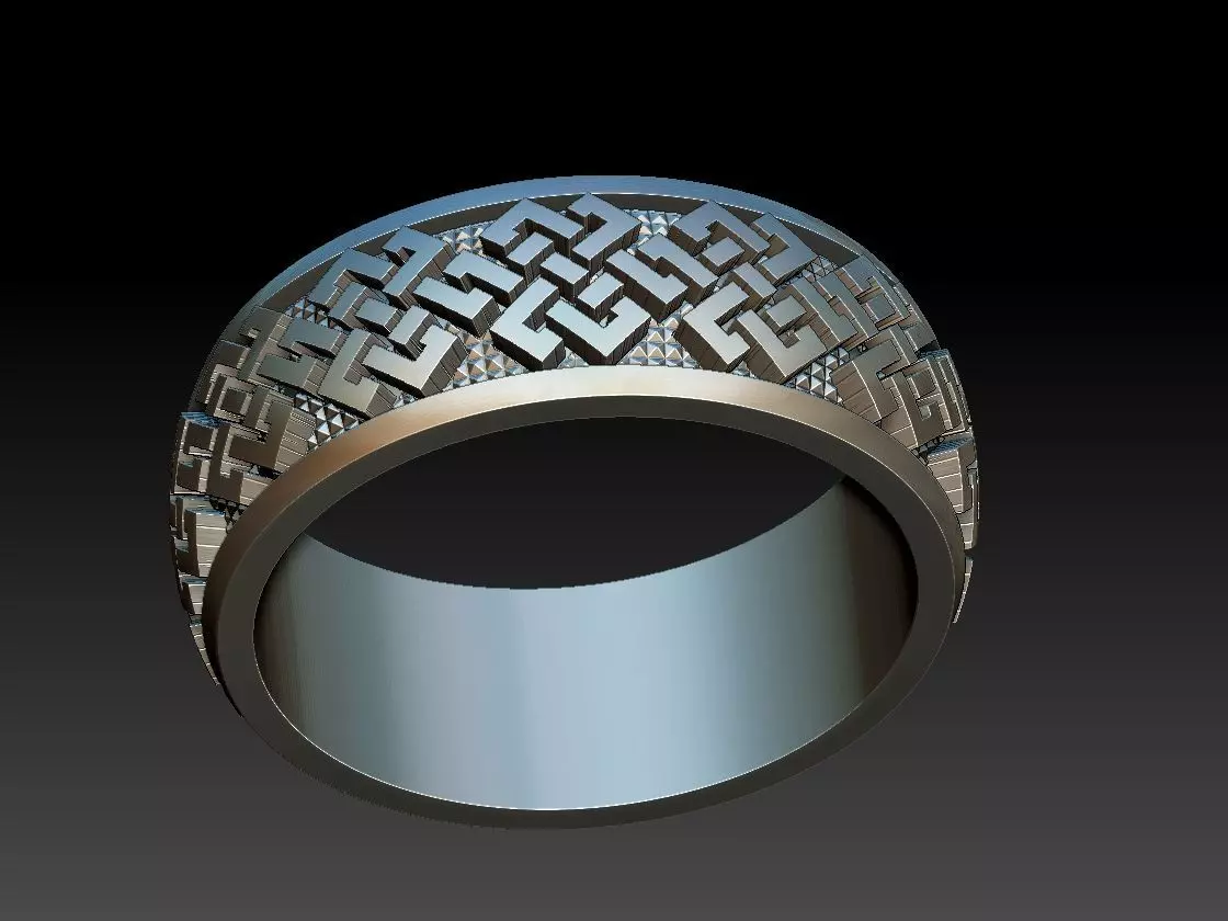 Endless Knot Ring 3D print model_0