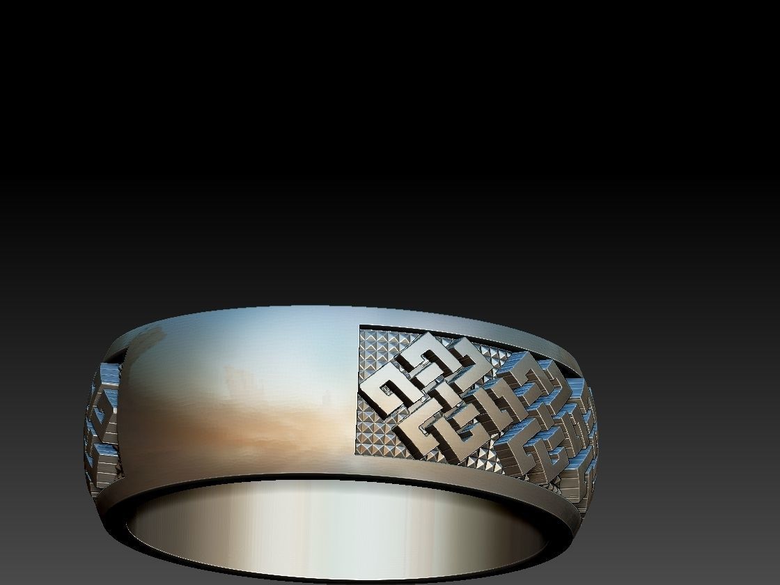 Endless Knot Ring 3D print model_20