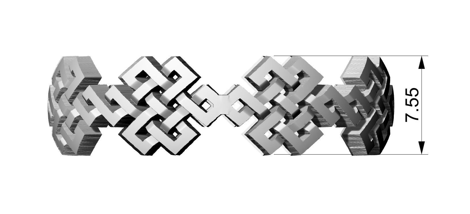 Endless Knot 02 3D print model_4