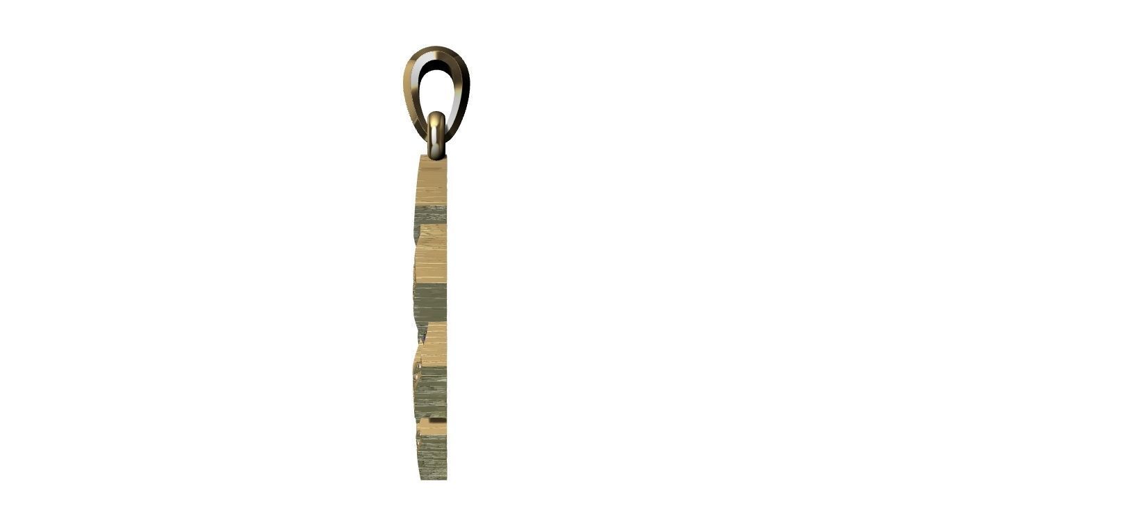 Endless Knot Pendant with brilhants - No sem Fim 3D print model_11