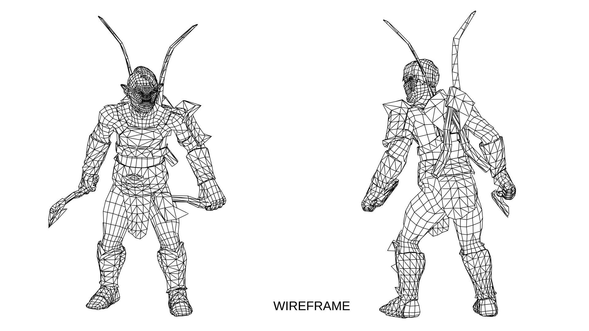 Orc Thrower Low-poly 3D model_4