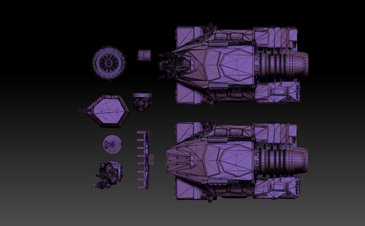 Space Dwarf Rocket APC 3D print model_9