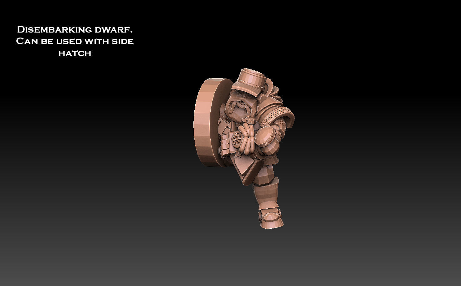 Space Dwarf Rocket APC 3D print model_5