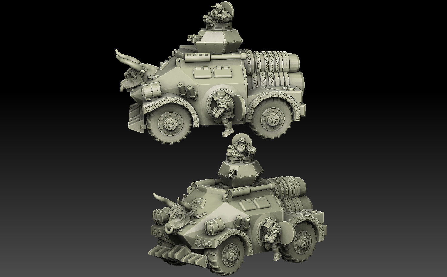 Space Dwarf Rocket APC 3D print model_8