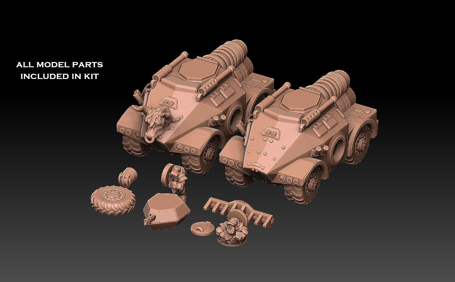 Space Dwarf Rocket APC 3D print model_2