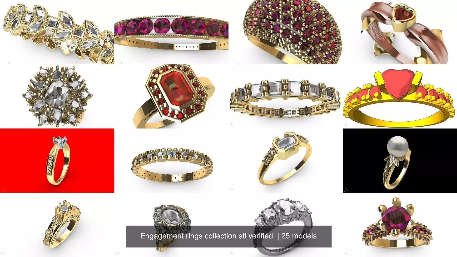 Engagement rings collection stl verified  _0