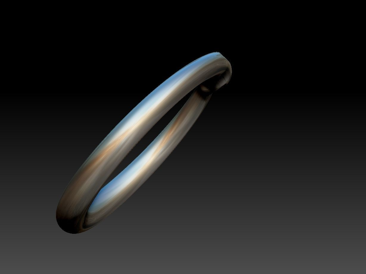 Ouroborus Straight ring 3D print model_5