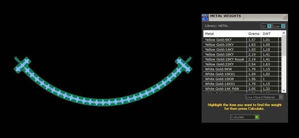 T Smile Pendant with Diamonds 3D print model_11