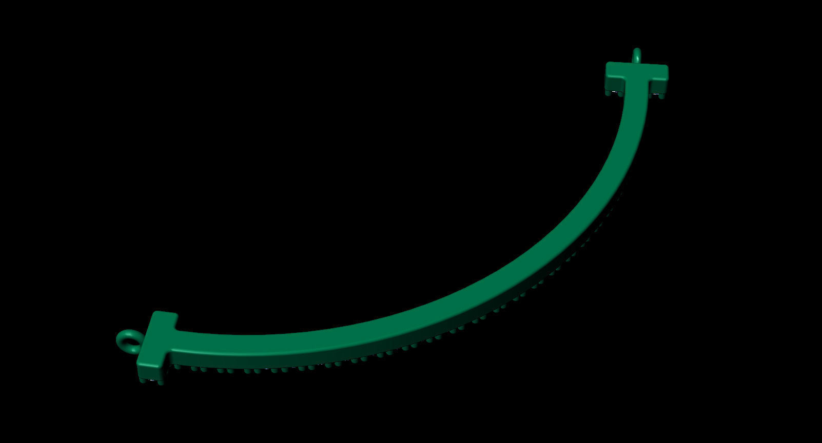 T Smile Pendant with Diamonds 3D print model_13