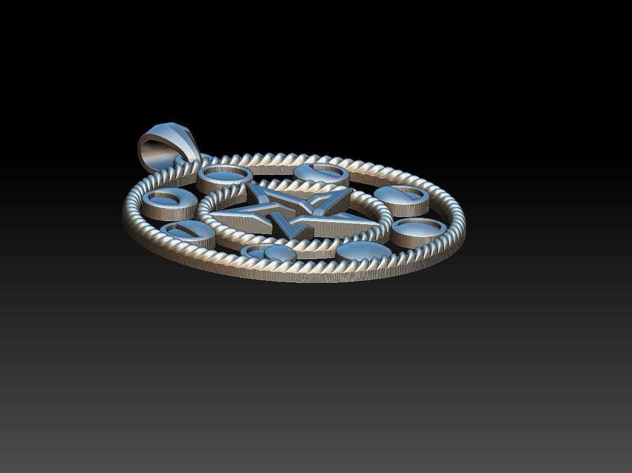 Moon Phases Pendant 3D print model_16