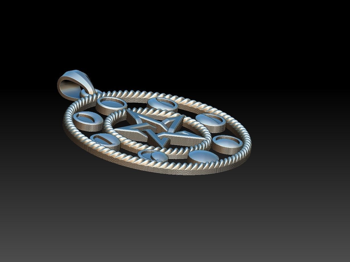 Moon Phases Pendant 3D print model_19