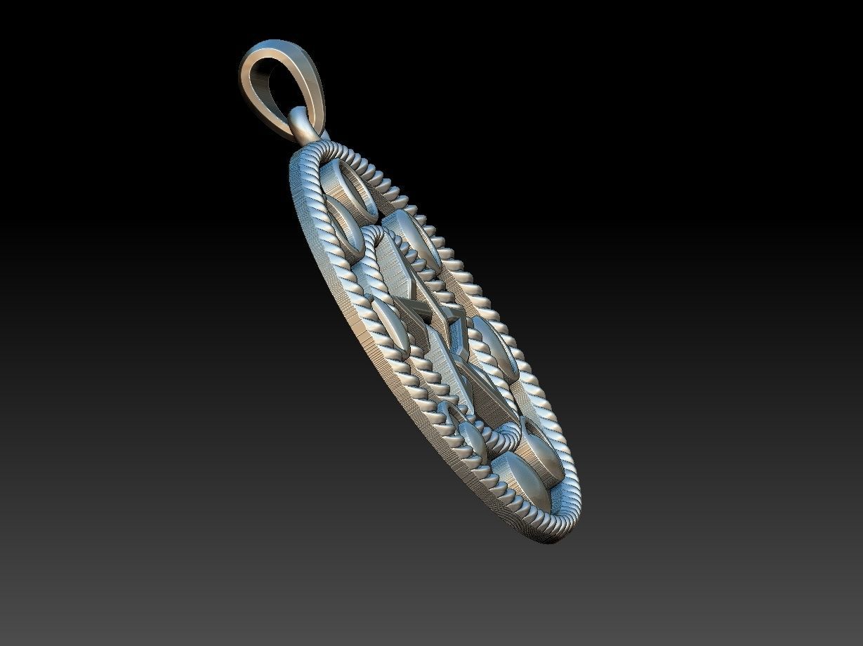 Moon Phases Pendant 3D print model_4