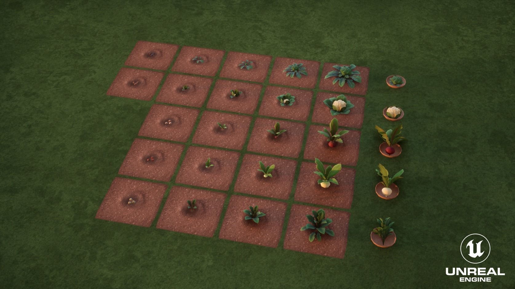 Vegetables Farm G92 Low-poly 3D model_7