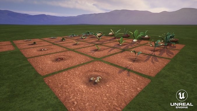 Vegetables Farm G92 Low-poly 3D model 7
