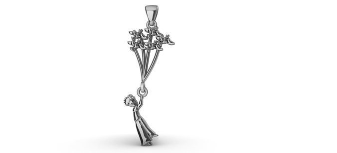 The Little Prince pendant 3D print model