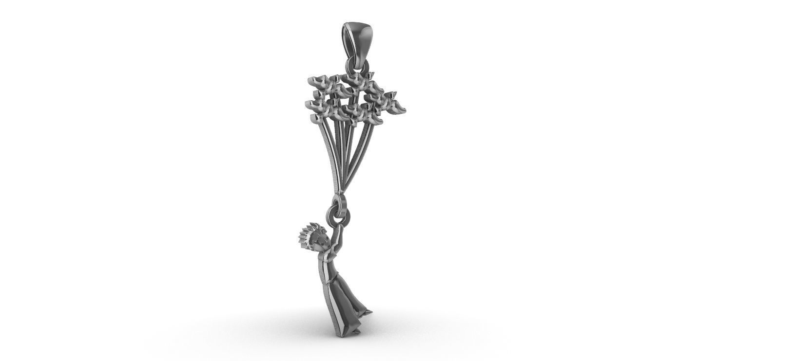 The Little Prince pendant 3D print model_3