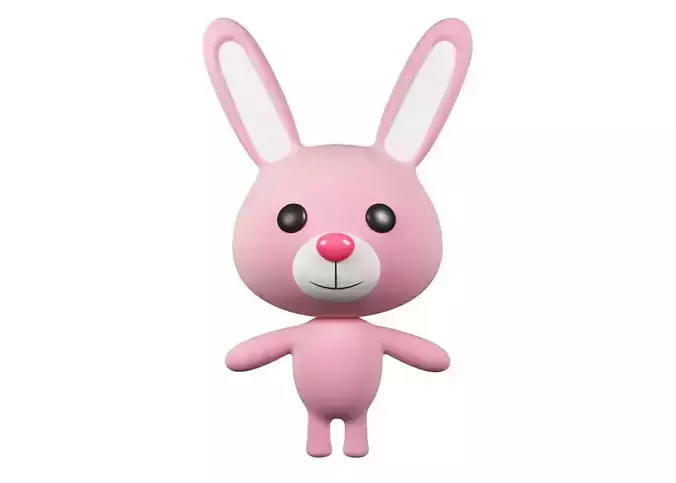 Rabbit cartoon character 01 
