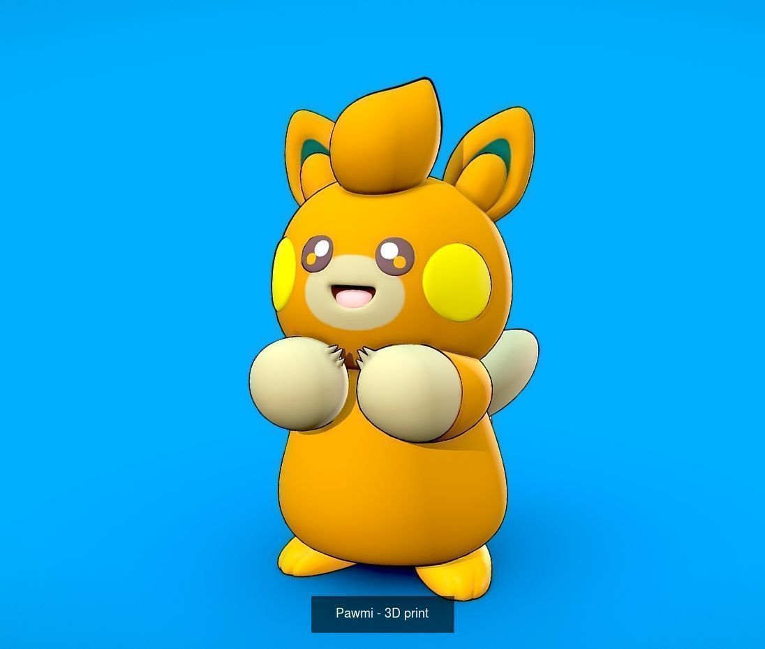Lechonk  Pawmi  Smoliv  3D Model Collection_2