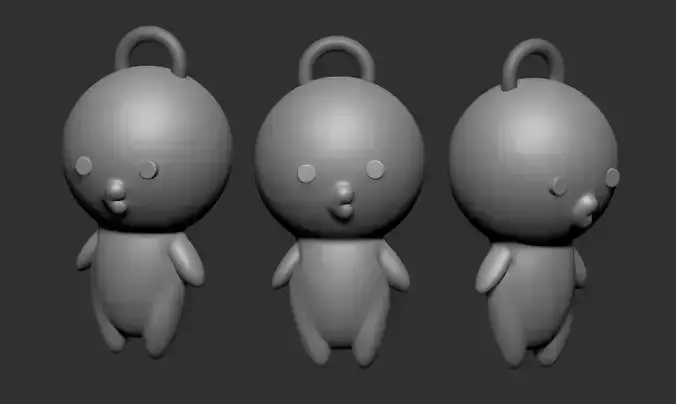 Shirorin Keychain - AHAREN-SAN WA HAKARENAI