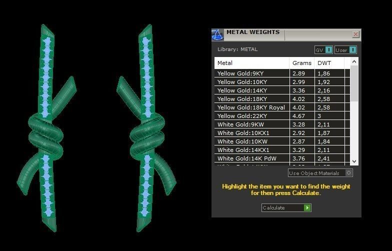 T Knot Drop Diamond Earring 27 mm 3D print model_20