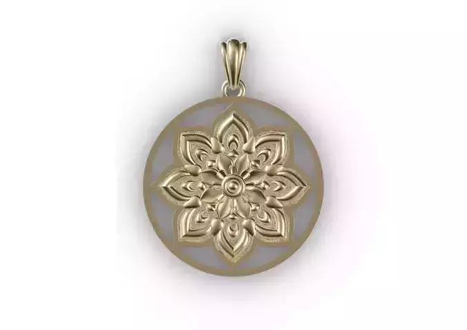 MANDALA ROUND PENDANT