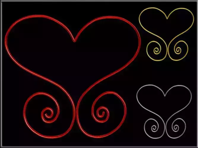Fancy Scroll Heart 