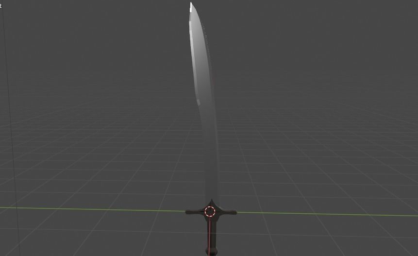 machete sword 3D model_3