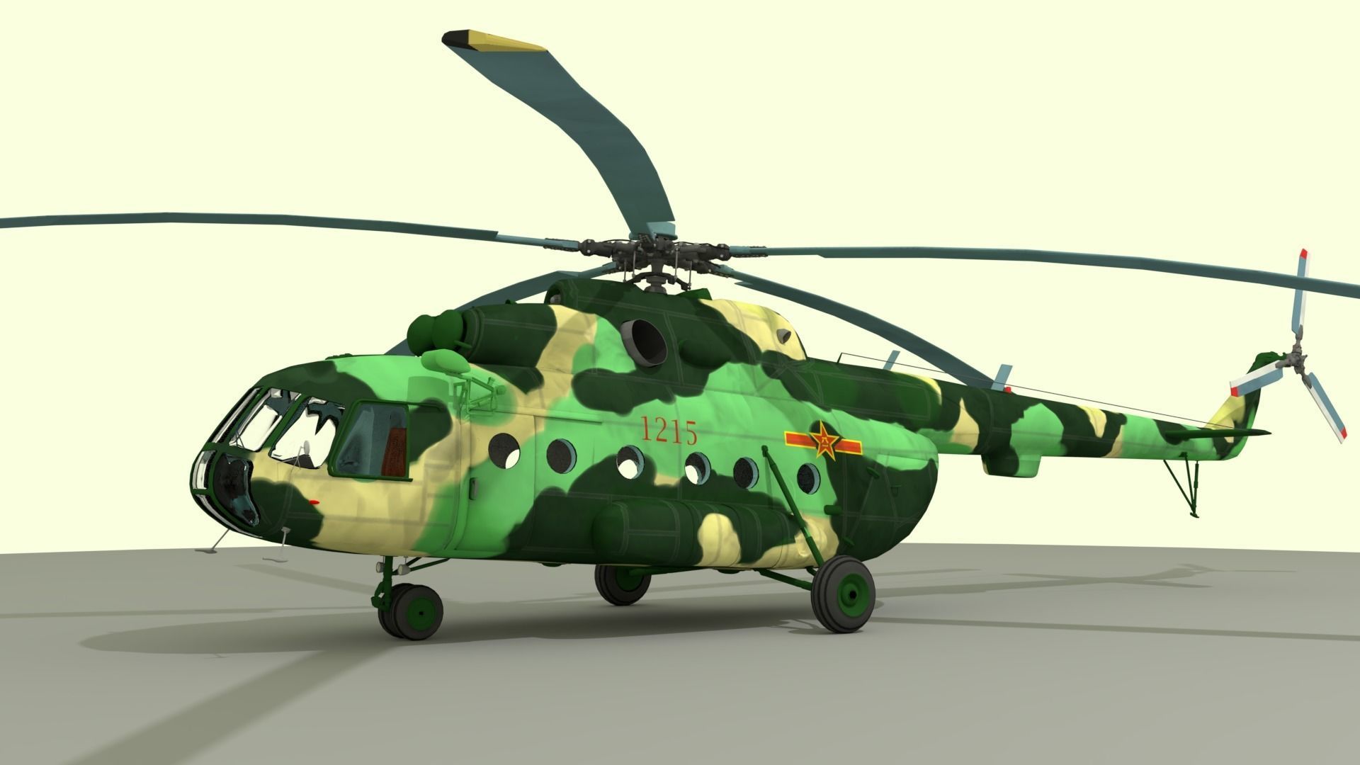 Mil Mi-8 Helicopter  3D model_4