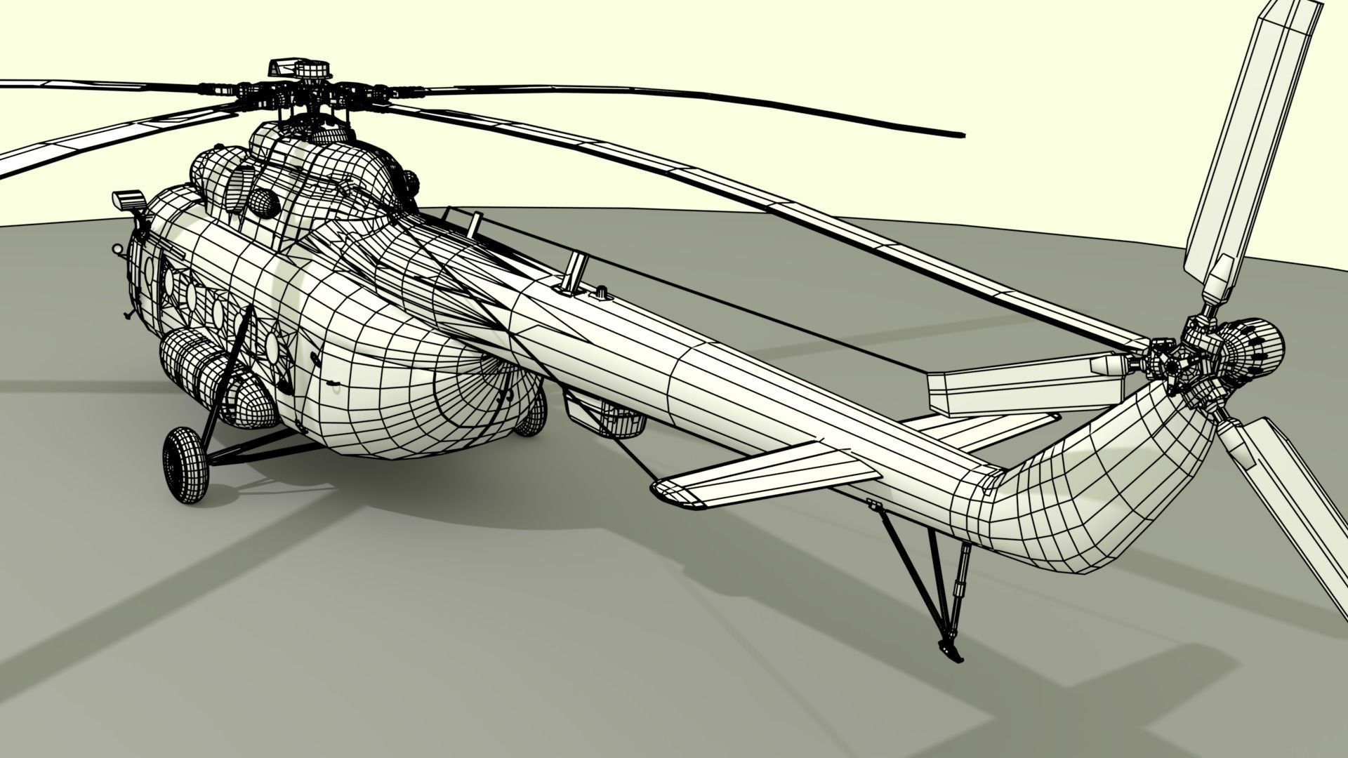 Mil Mi-8 Helicopter  3D model_22