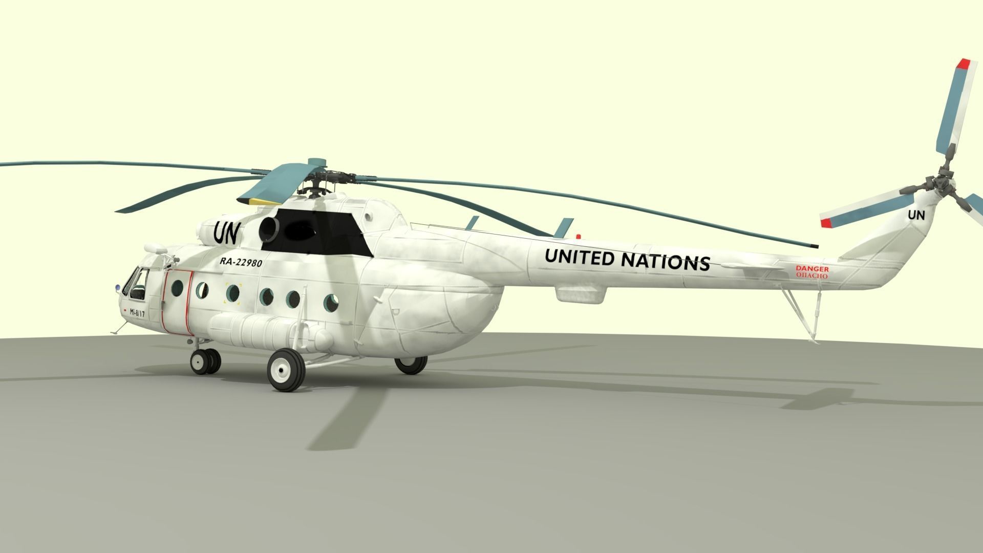 Mil Mi-8 Helicopter  3D model_5