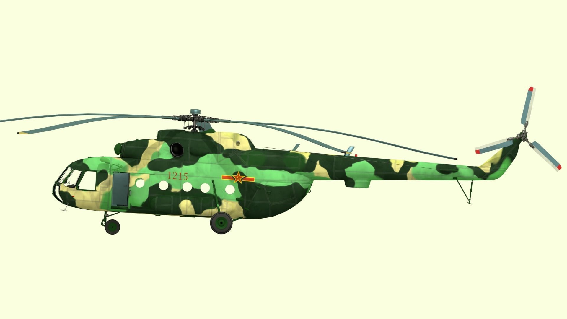 Mil Mi-8 Helicopter  3D model_13