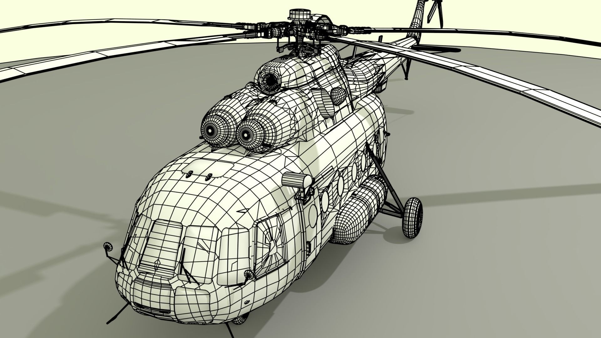 Mil Mi-8 Helicopter  3D model_21