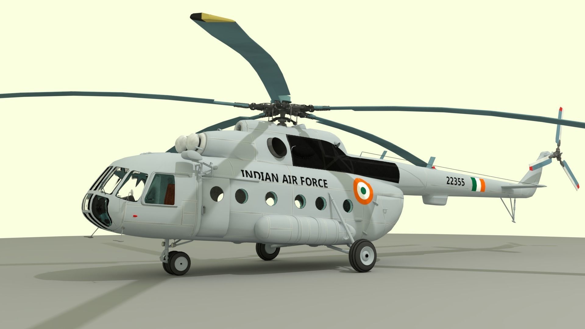 Mil Mi-8 Helicopter  3D model_3