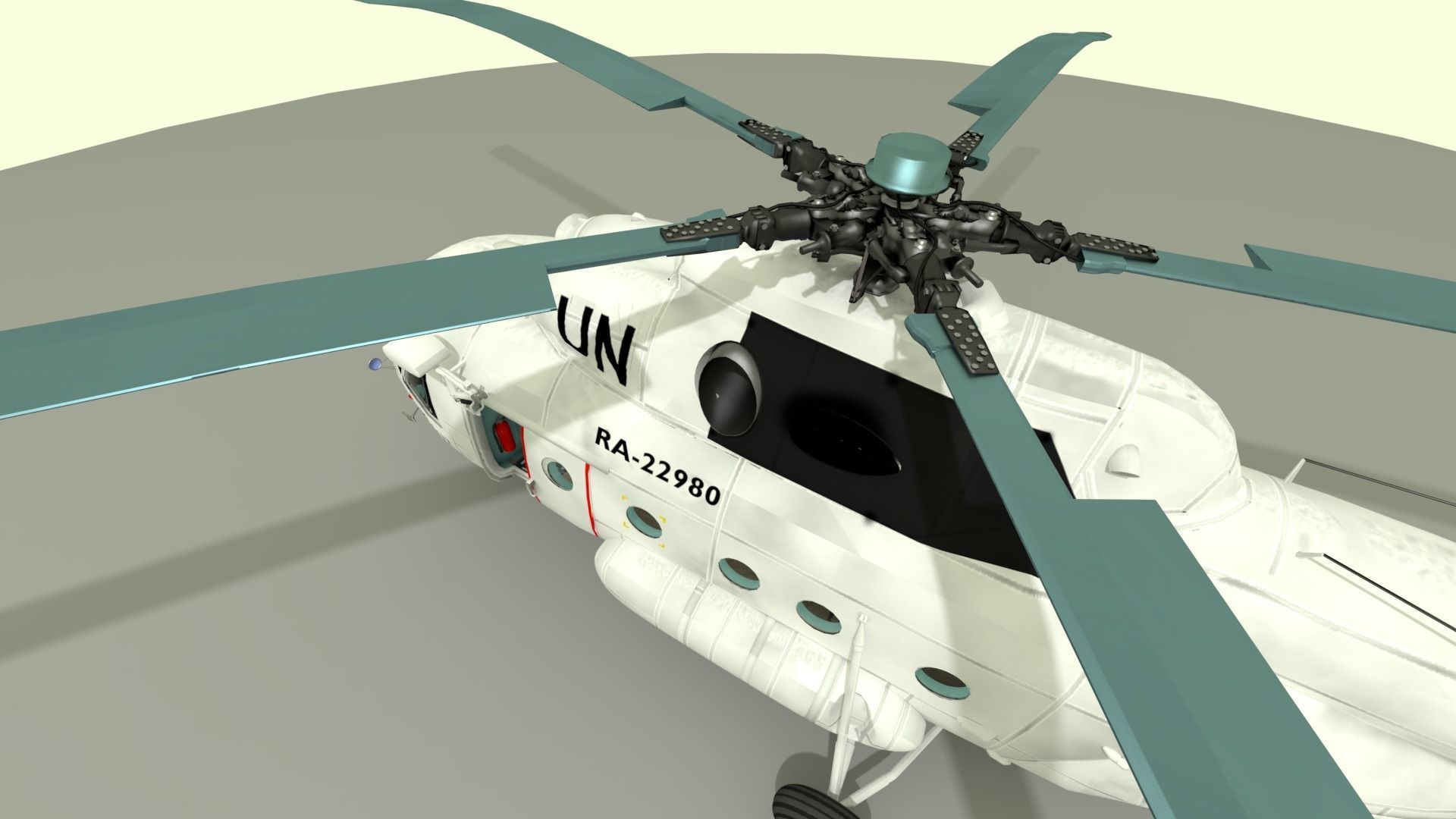Mil Mi-8 Helicopter  3D model_9