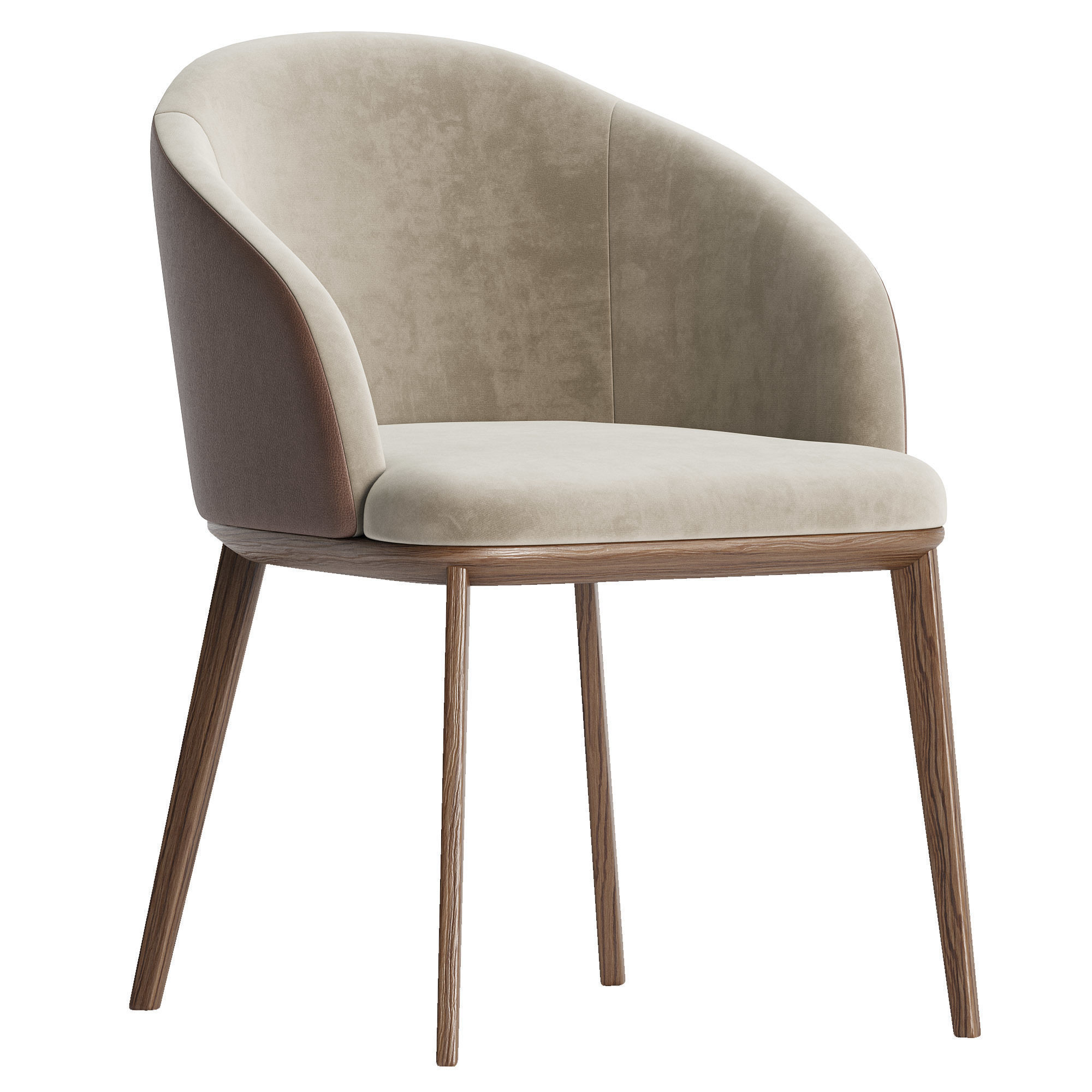 TARANTO dining chair set 3D model_2