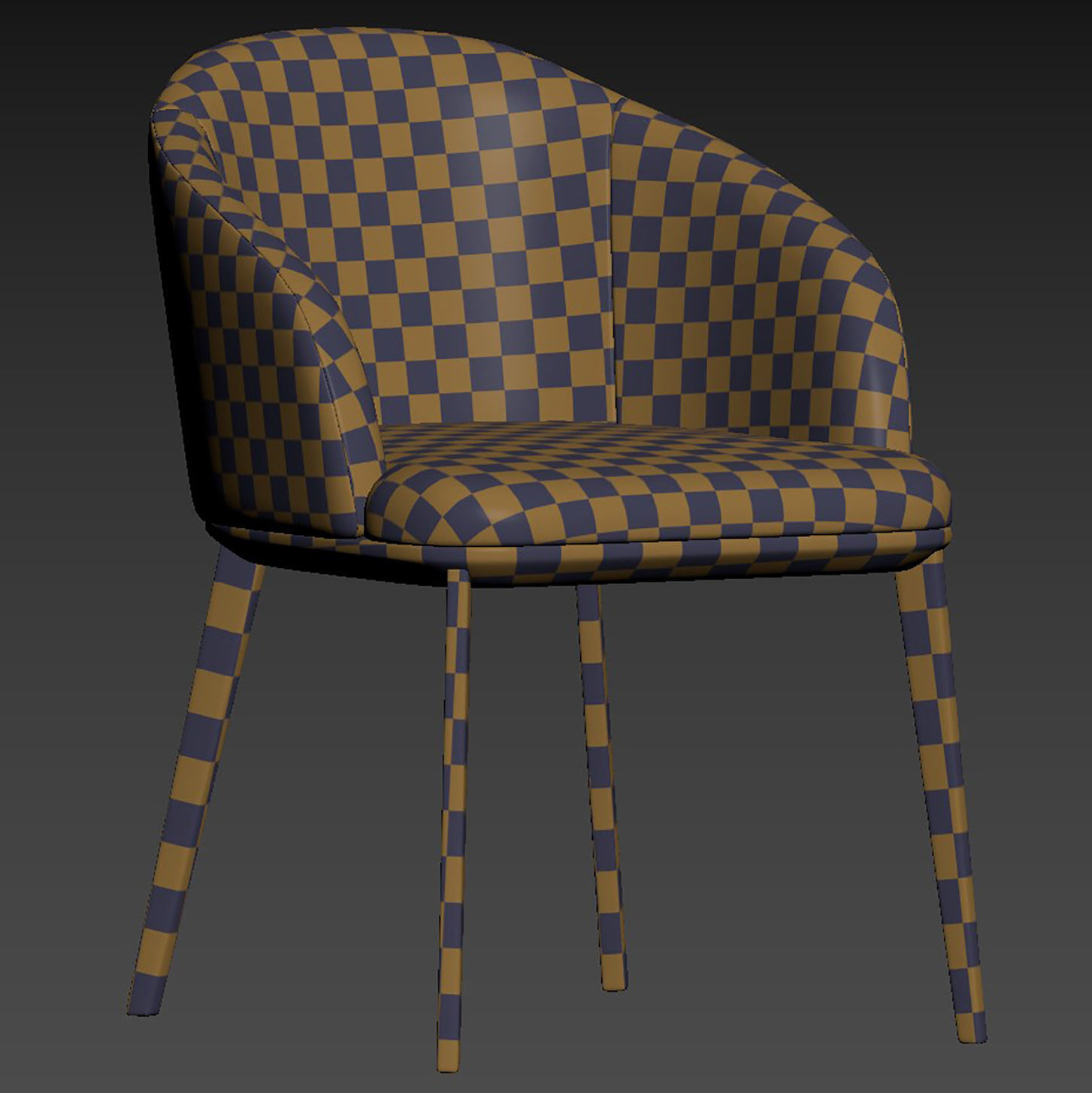 TARANTO dining chair set 3D model_8