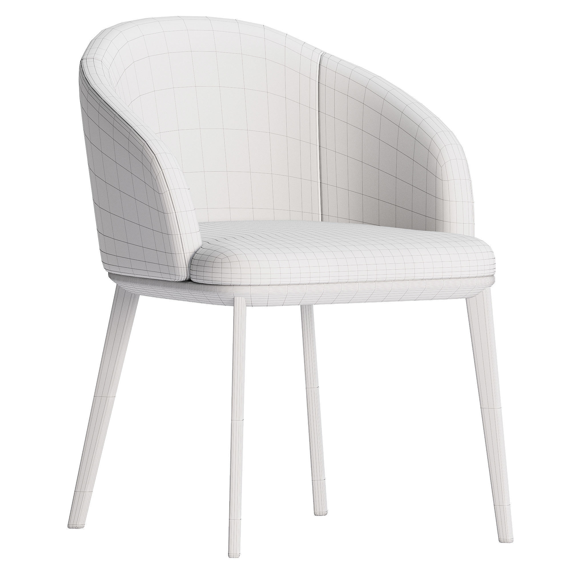 TARANTO dining chair set 3D model_6